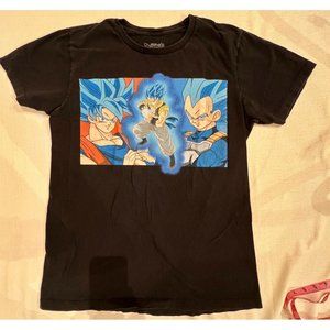 DragonballZ Super Broly Graphic Black T-Shirt Short Sleeve Crew Neck Cotton L
